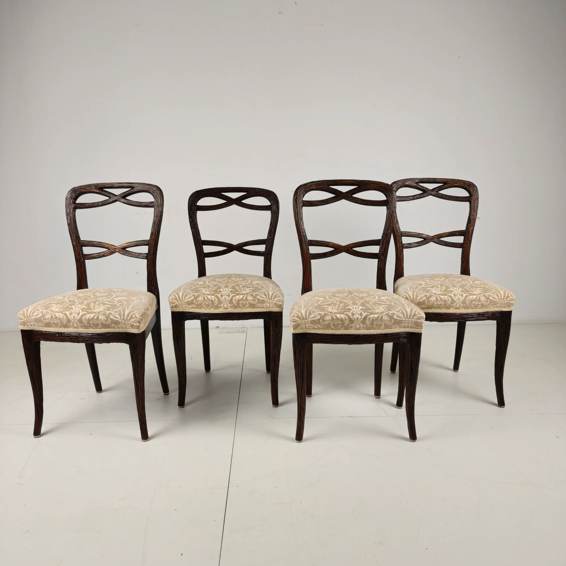 Set of four Black Forest dining chairs by Horrix