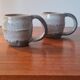 Glazed stoneware mugs