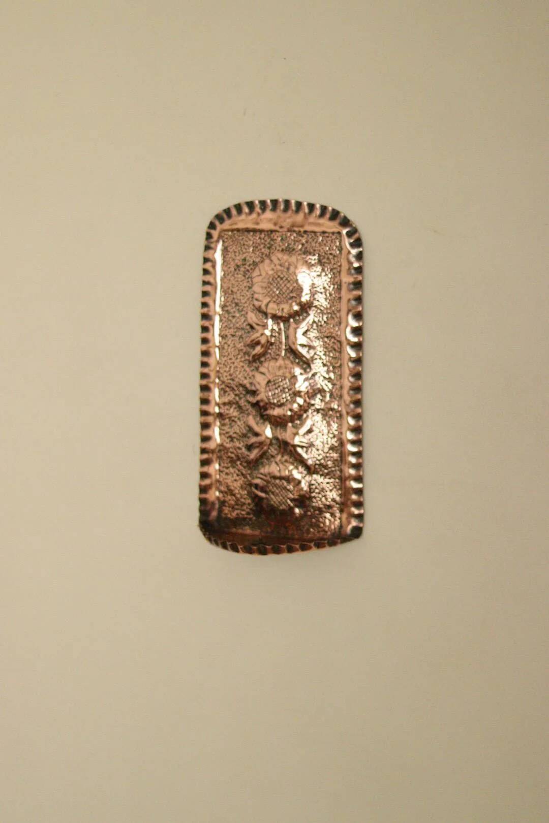 Single mid-century Swedish copper sconce