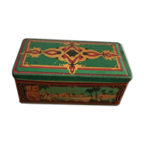 Ancient metal box with orientalist design