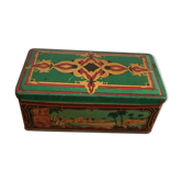 Ancient metal box with orientalist design