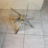 Table basse ronde années 80/90
