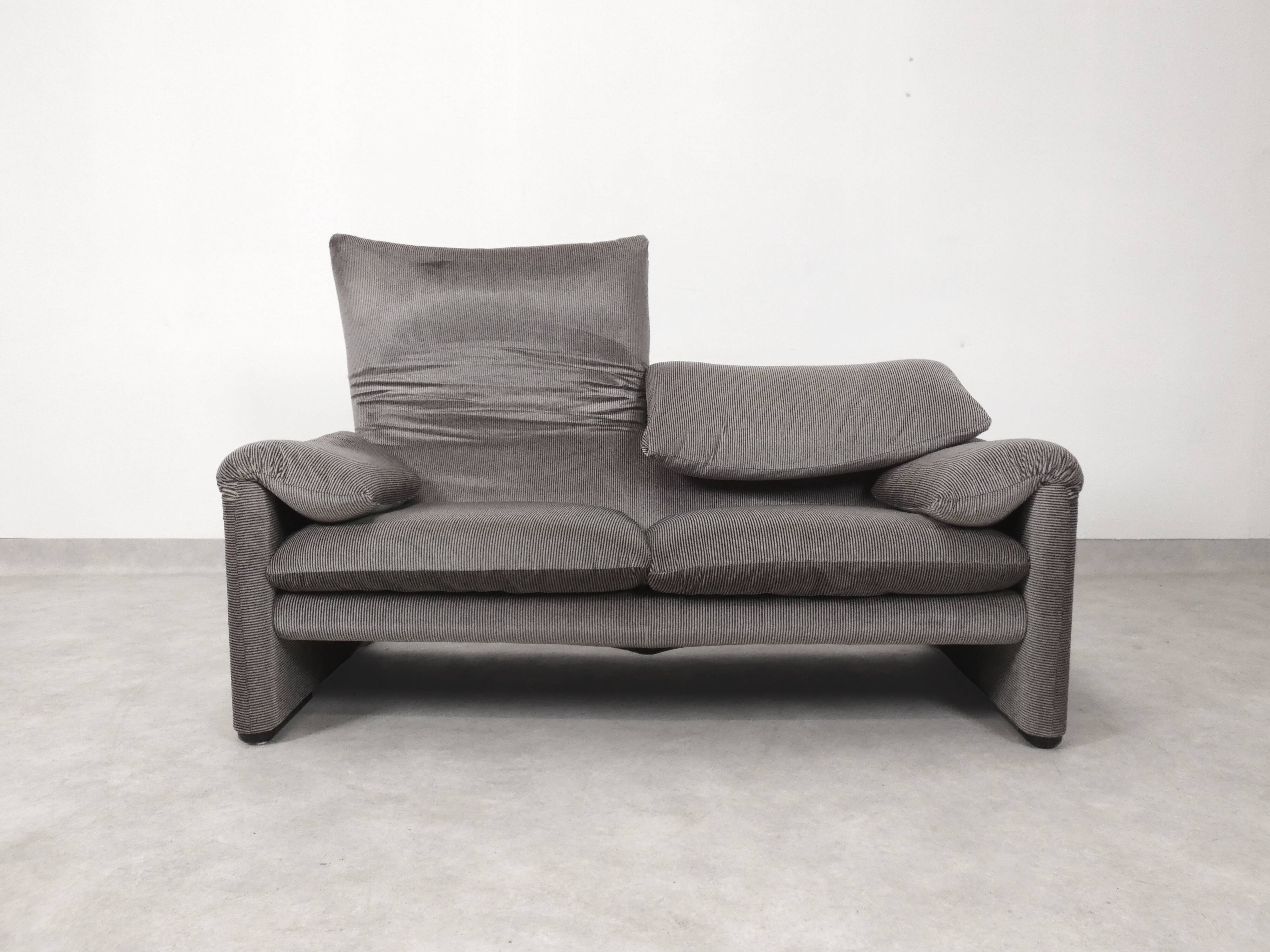Cassina Maralunga 2 seater - bicolore gray