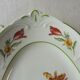 Ancien petit ravier, tulipe, en céramique, villeroy & boch