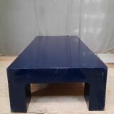 Blue lacquered coffee table