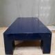 Blue lacquered coffee table