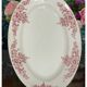 Old long dish in earthenware, iron earth, H.B. & Cie service Louis XV