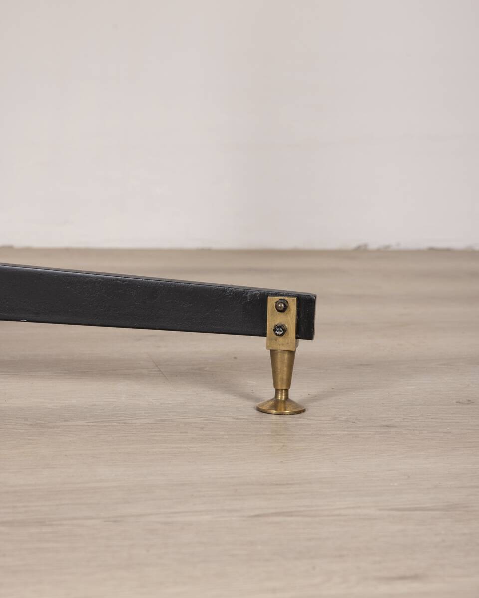 Vintage 60's table in metal and wood italian design