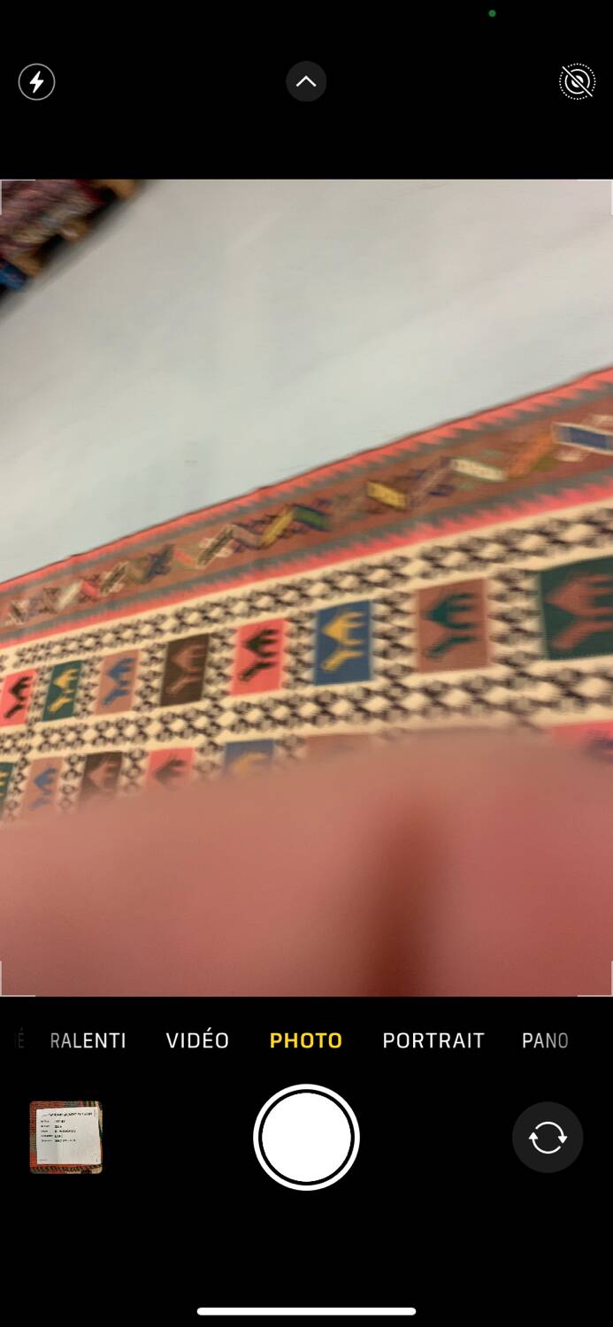 Handmade checkered kilim