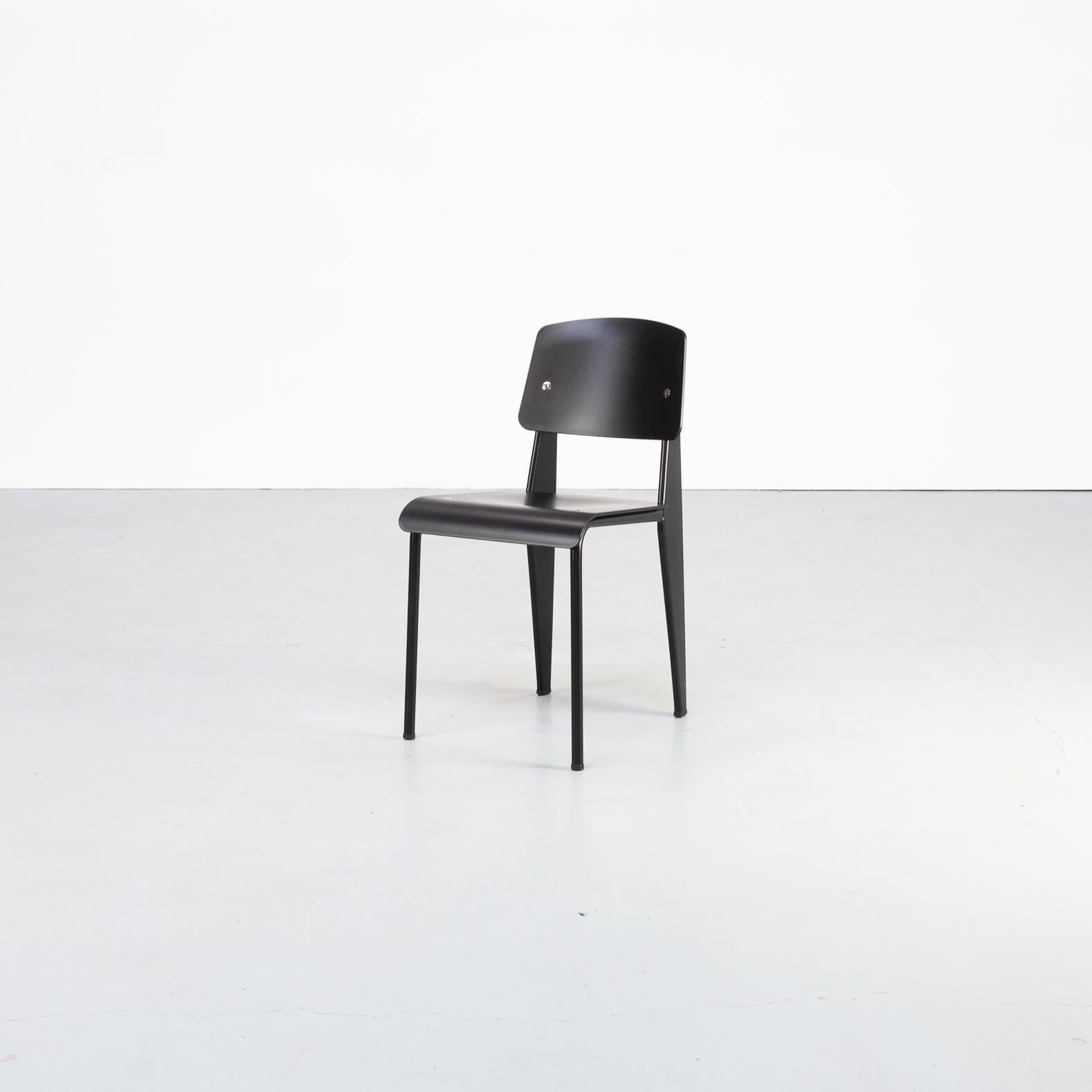Jean Prouvé ‘Standard-SP’ dining chair for Vitra set/6