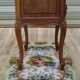 Louis XV bedside table, 3 drawers, bordered top