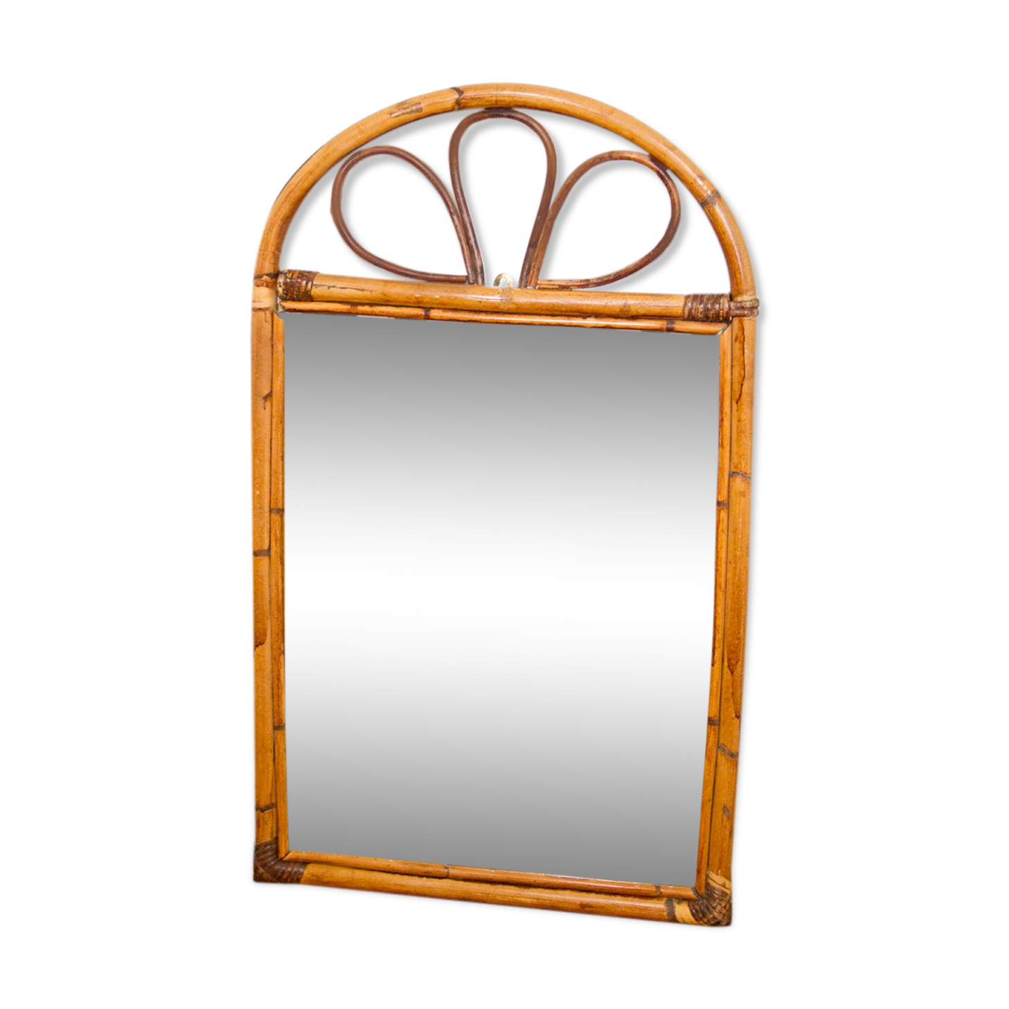 Rattan mirror - 64x39cm