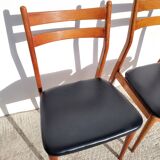 2 Scandinavian wooden chairs