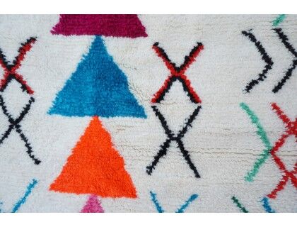 Colorful Berber carpet 244 x 145cm
