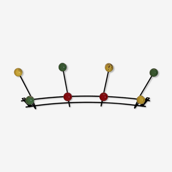 Porte manteaux mural vintage années 60