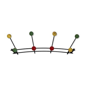 Porte manteaux mural vintage années 60