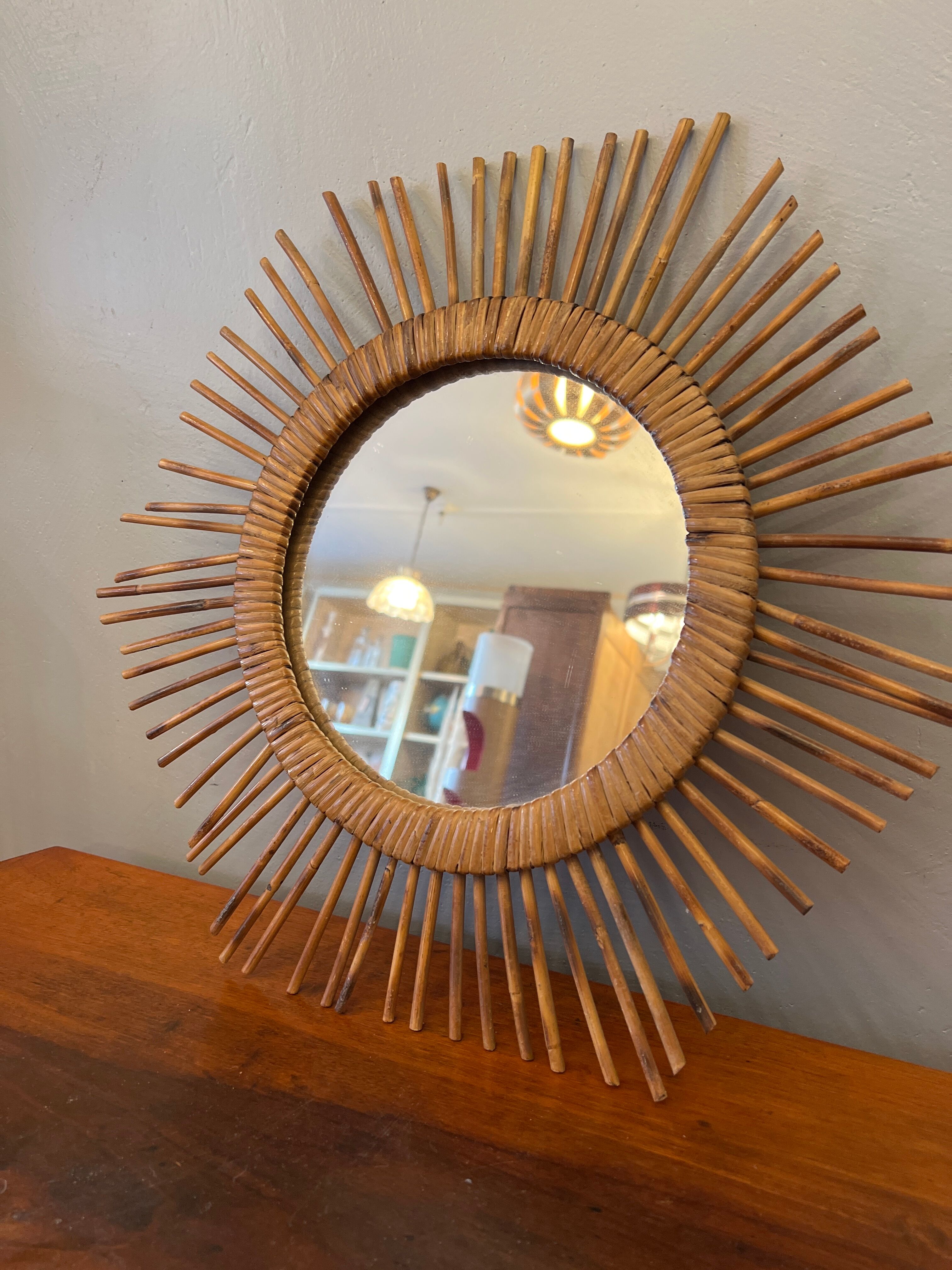BHV - Rattan sun mirror