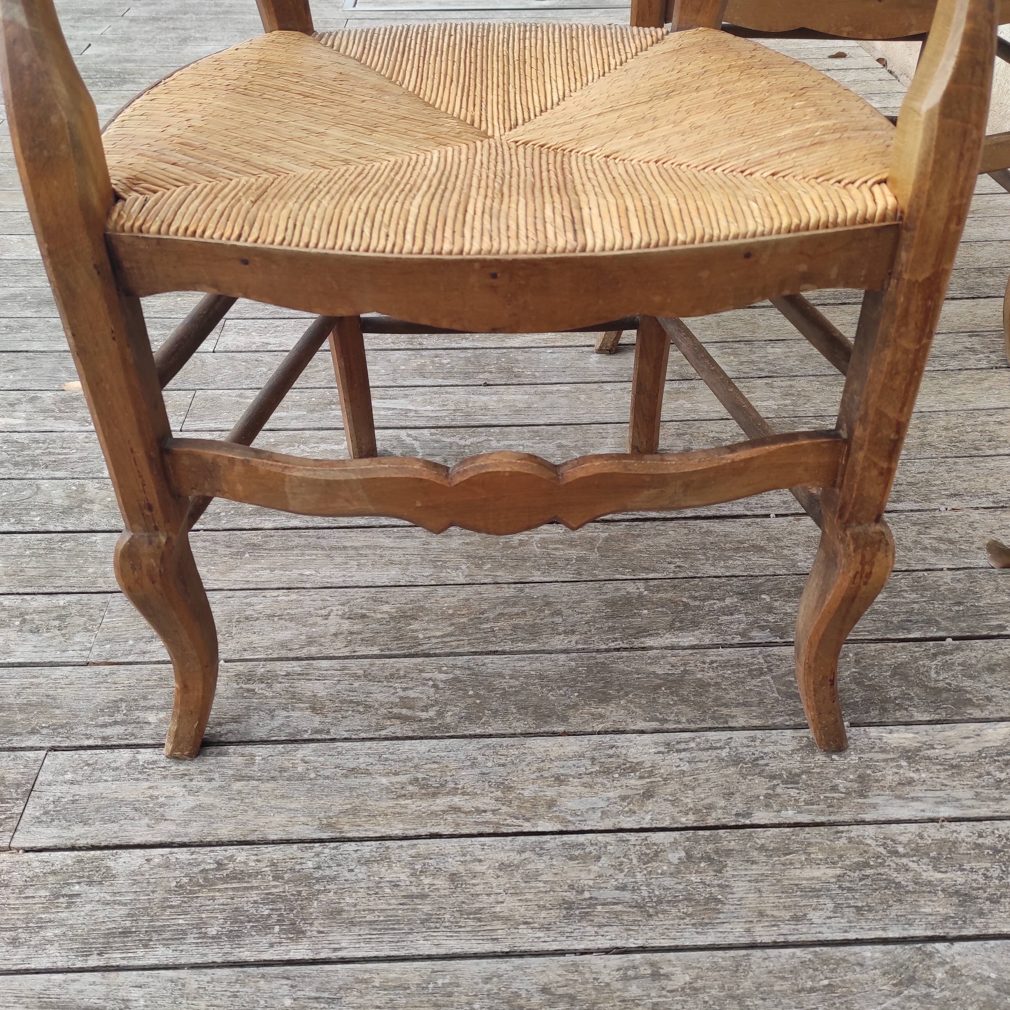 Old rustic armchairs