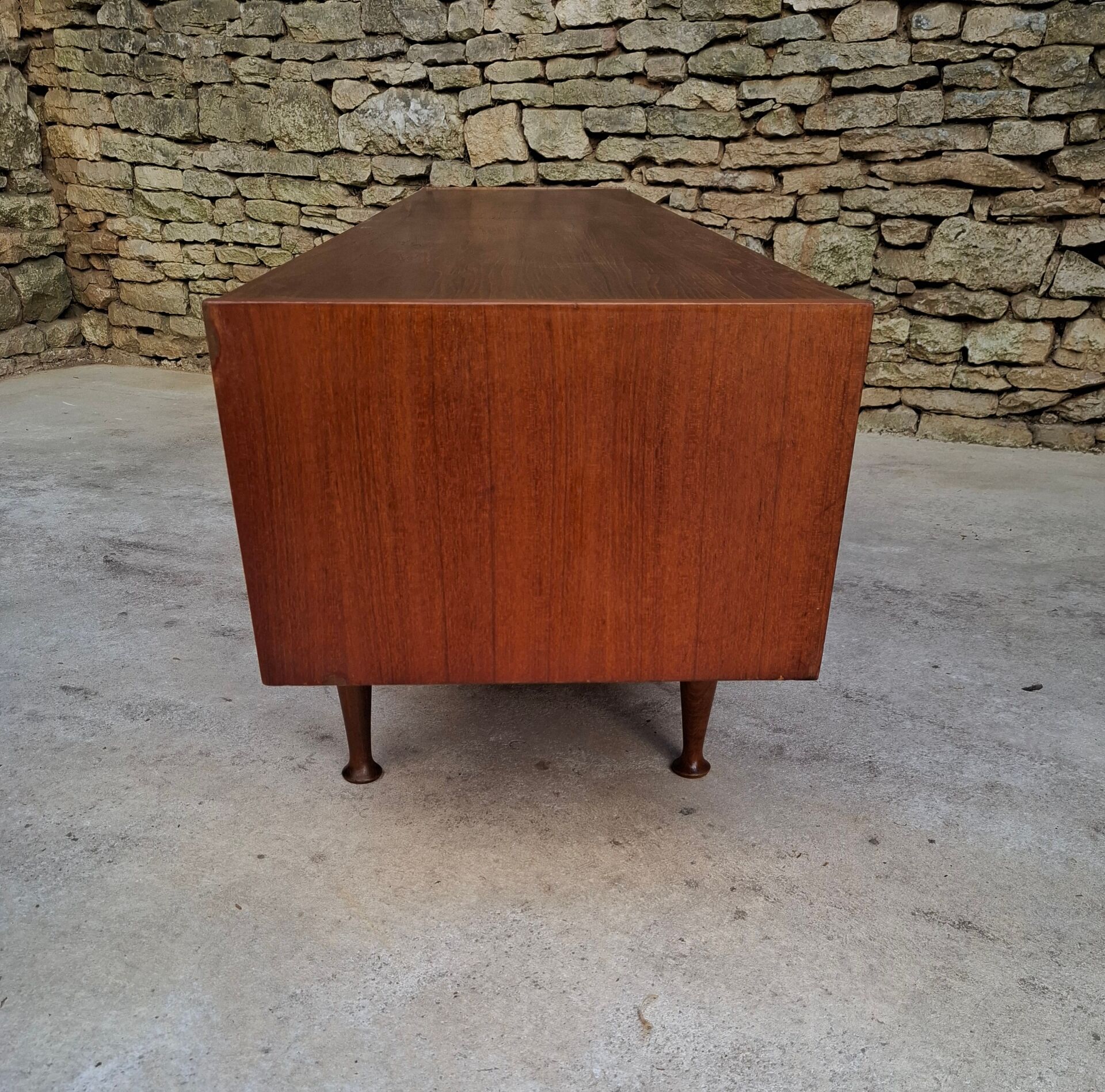 Low teak sideboard 200cm