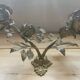 Brass wall sconce golden leaves and roses