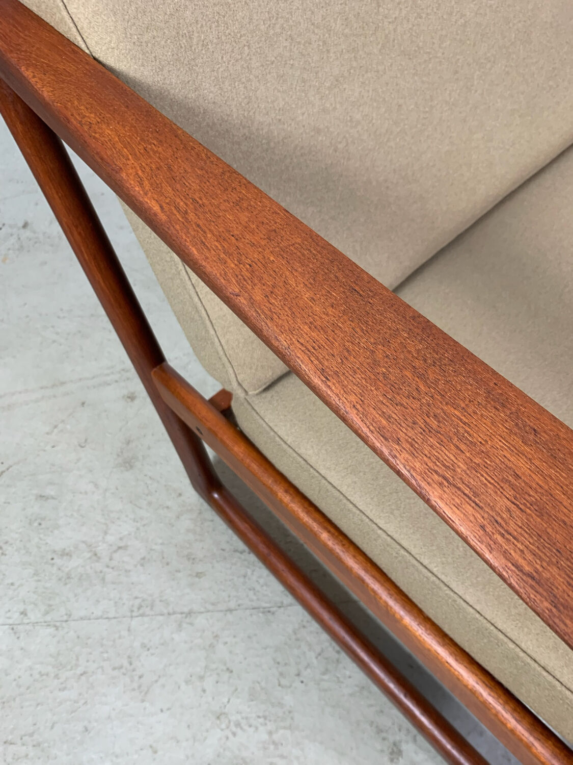 Danish teak easy FD 130 chair by Peter Hvidt & Orla Mølgaard