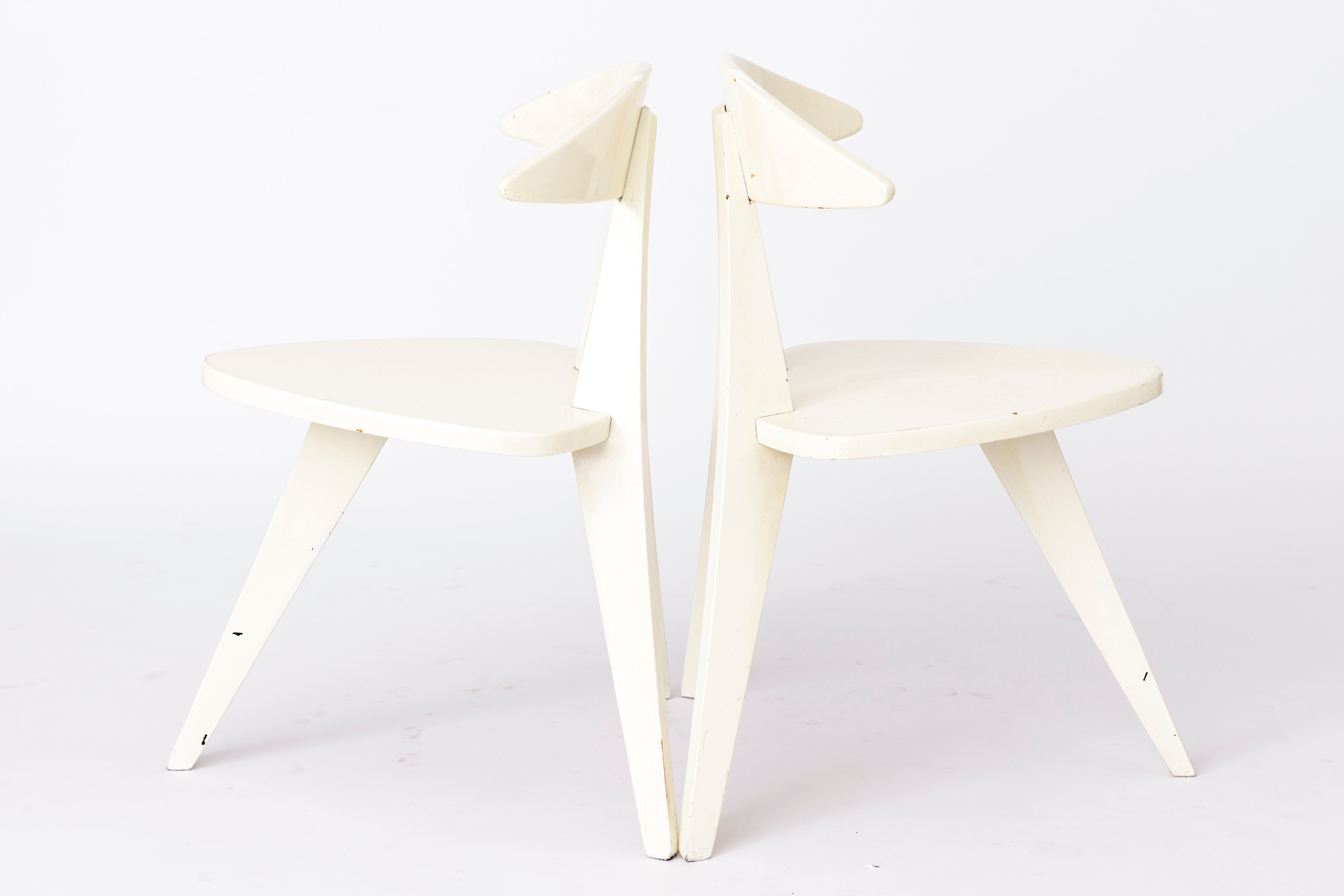 Pair Walter Papst chairs, model 350 from 1950s Vintage Germany