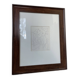 Henri Matisse vellum screenprint framed by King McGraw