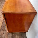 Bedside table end of vintage sofa