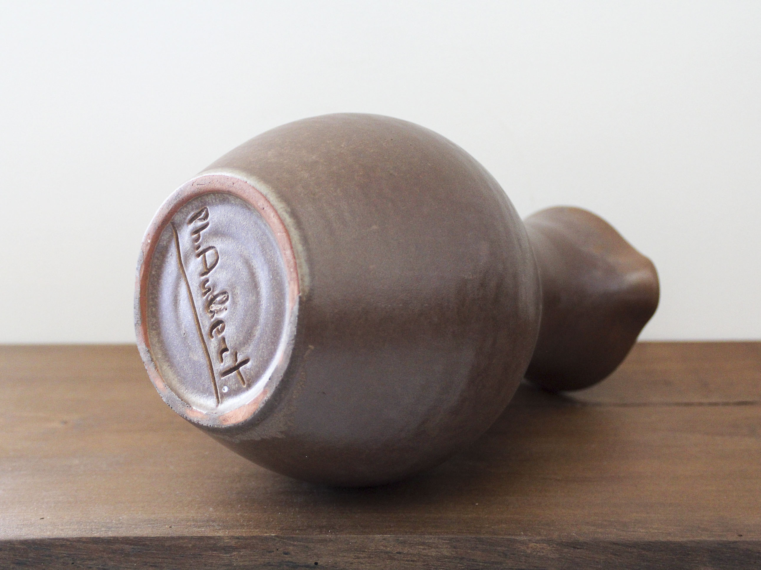 Pitcher in glazed stoneware Ph. Aubert