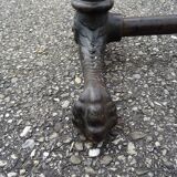 Old table system table of sick industrial décor eagle claw feet
