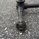 Old table system table of sick industrial décor eagle claw feet