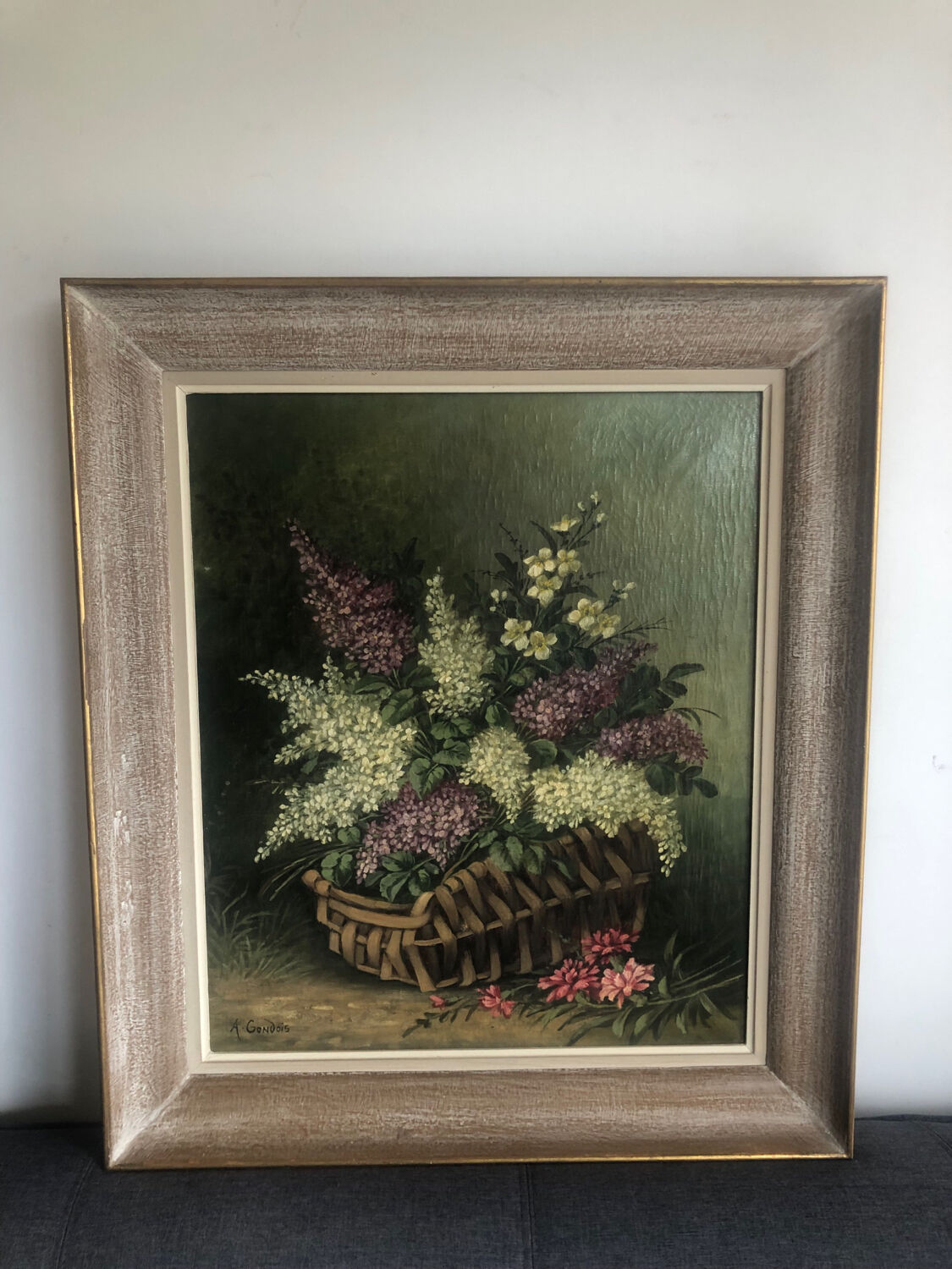 Bouquet of lilacs oil on canvas