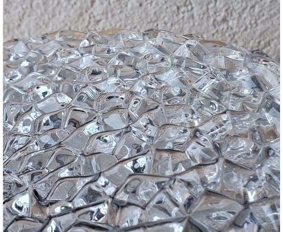 Glass and Bakelite 1960s ceiling lamp