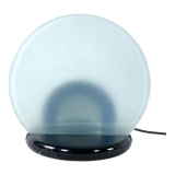 Mid-Century Gong table lamp in marble and glass by Bruno Gecchelin for Skipper. Italy 1981