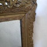 Napoleon III mirror with pediment - 125x75cm