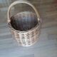 Round wicker basket from the Villaines les rochers cooperative