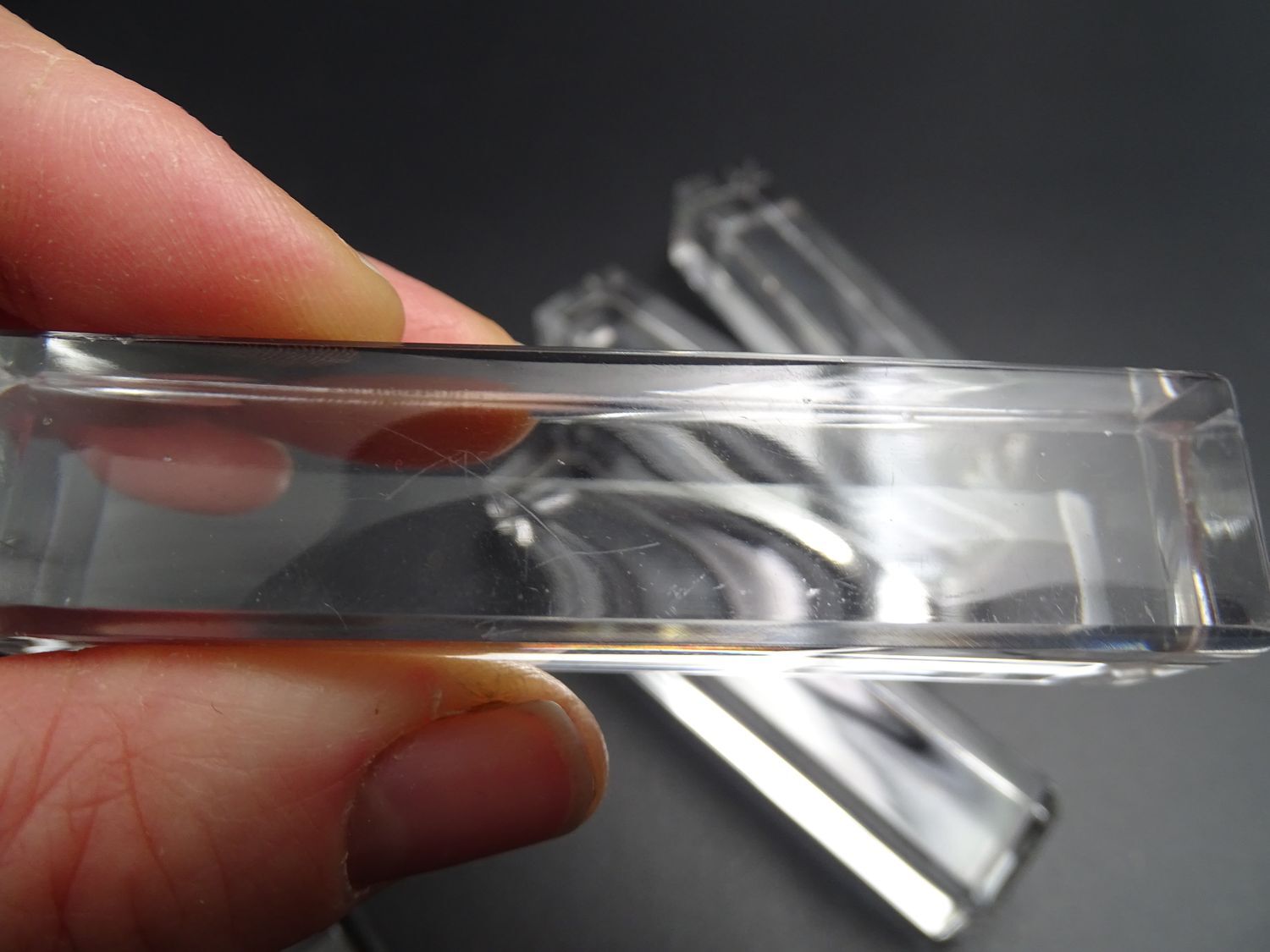Lot de 10 repose-couteaux en cristal de Saint-Louis - Etat correct