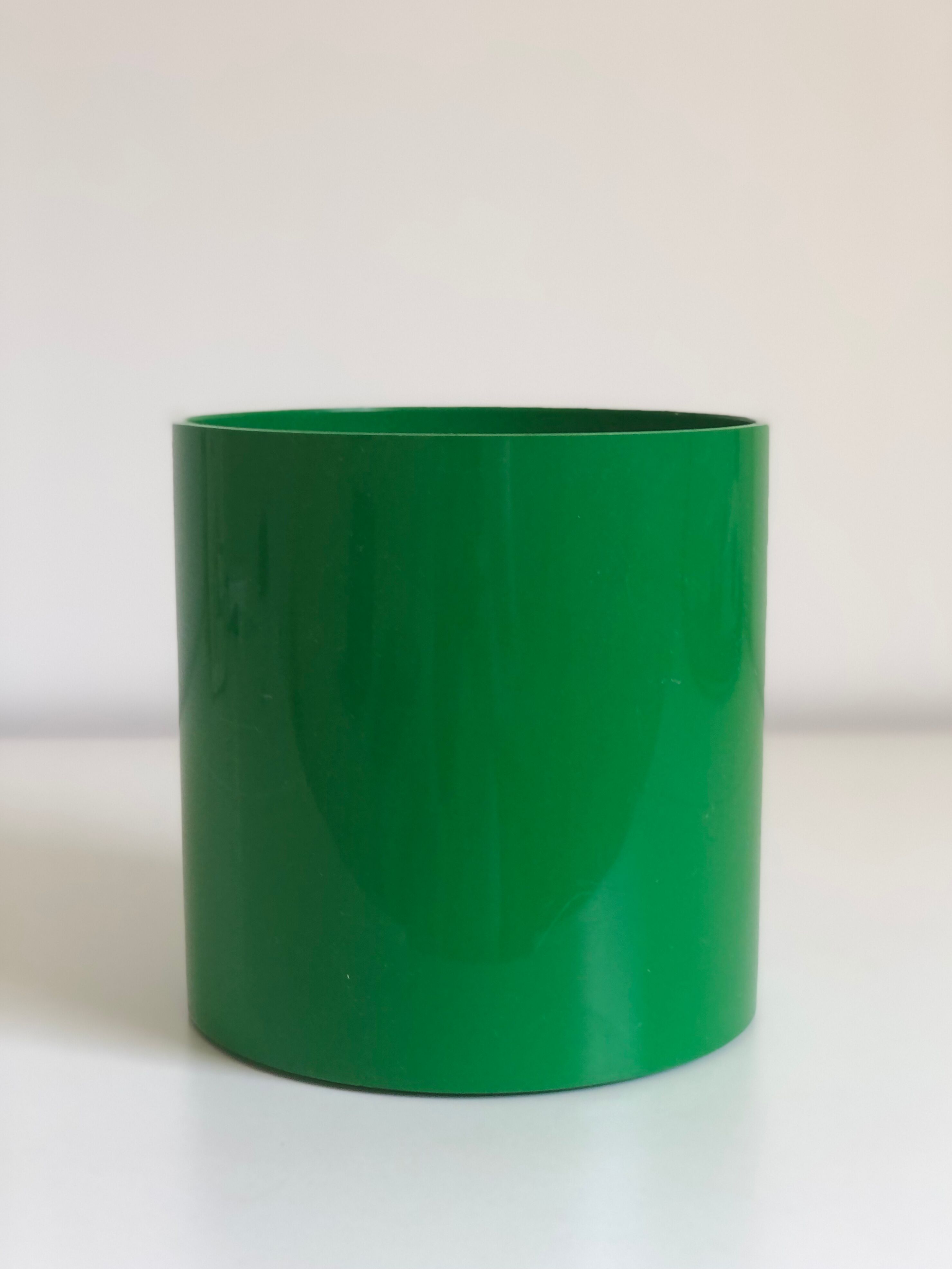 Anna Castelli Green ABS Plastic Vase edited by Kartell 1970