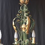 Wrought iron chandelier 1940