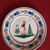 Hb quimper earthenware plate