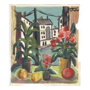 German still life painting, Marion Kallauka, 1987