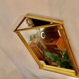 Giltwood carved neoclassical mirror, italy, 1950s.