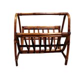 Rattan magazine rack