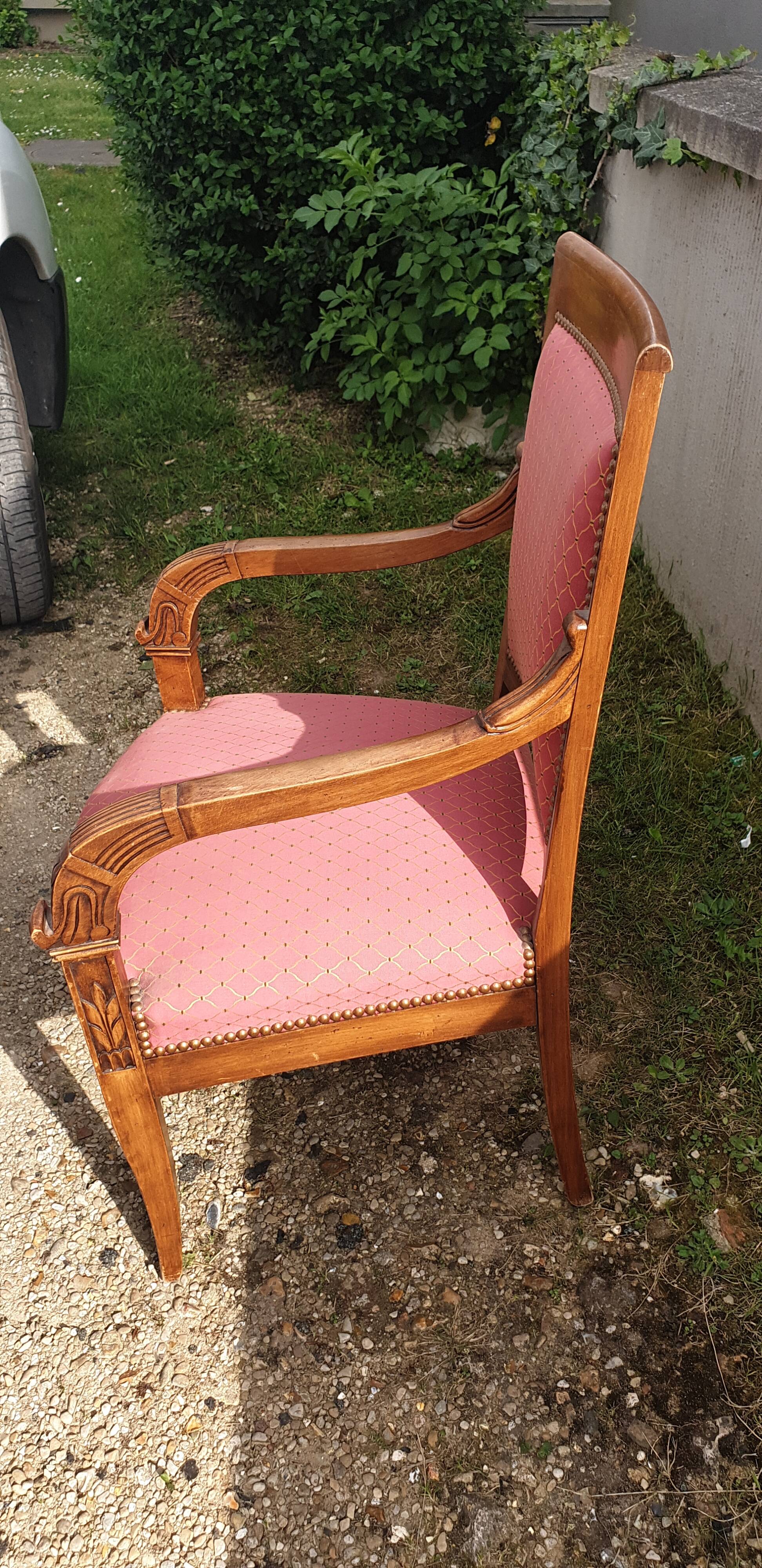 Restoration style armchair from the mid-20th century