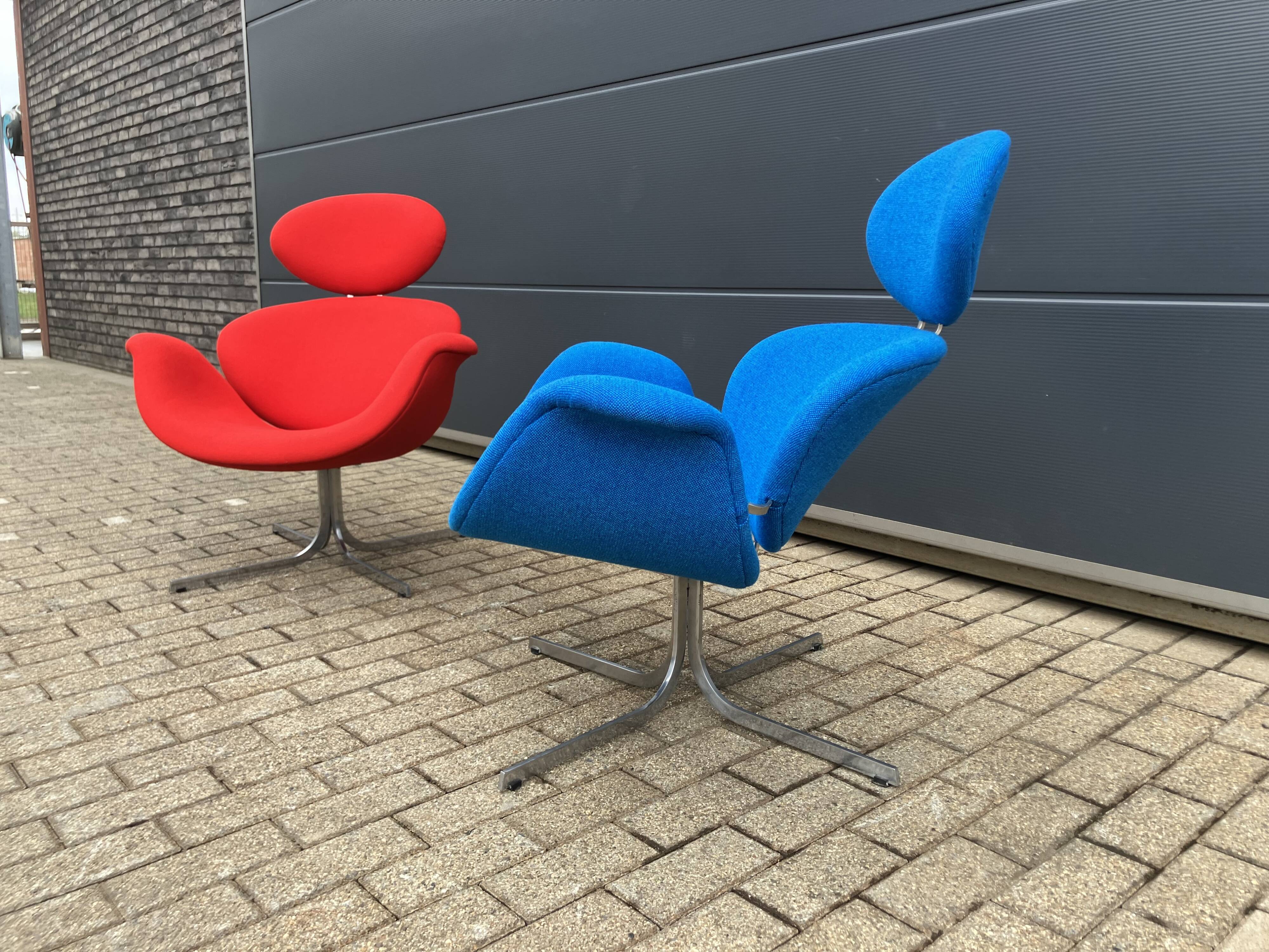 2x Artifort Pierre Paulin Big Tulip 1st edition terug in Nieuwstaat!!