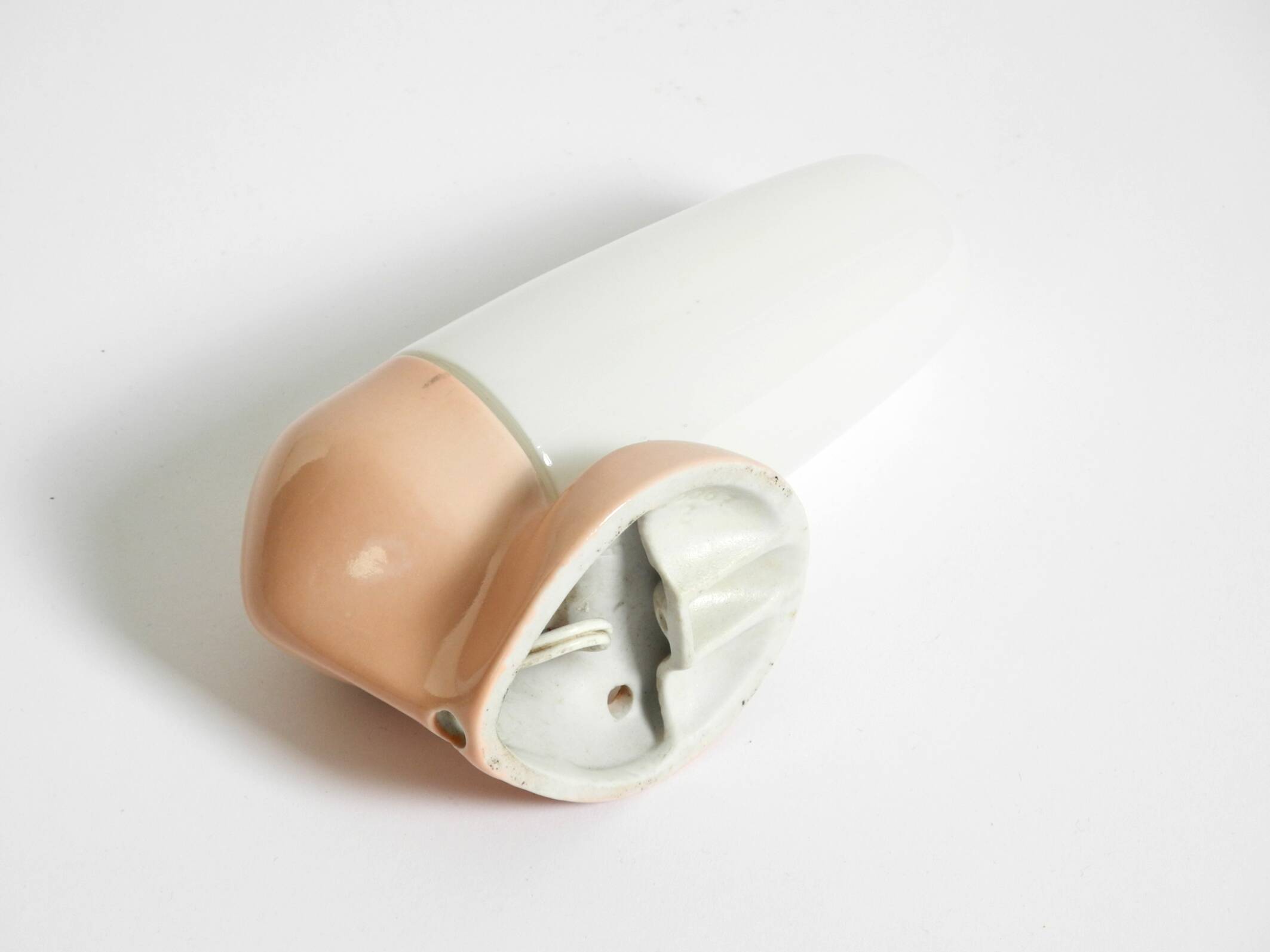 Beautiful Mid Century Modern glass ceramic wall lamp by Wagenfeld