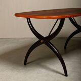 Table basse en placage de palissandre et chêne par David Rosèn pour Westerbergs Möbler, Suède