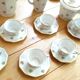Antique coffee or tea service in fine porcelain from the 1930s.