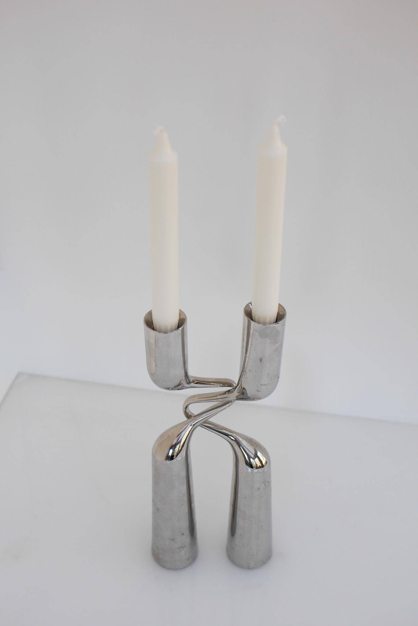 Sculptural Candleholders, 'Tango/Double' Modern Danish design by Mikaela Dörfel