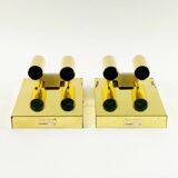 Pair of Mid-Century Glass Wall Lights/Sconces from Limburg, Germany, 1960s